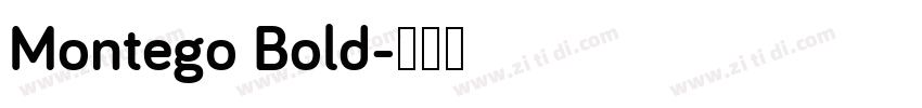 Montego Bold字体转换